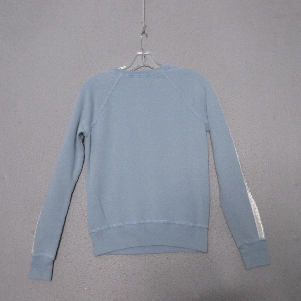 Abercrombie & Fitch‎ Crewneck Sweatshirt Women XS Y2K Velvet Side Stripe Sporty